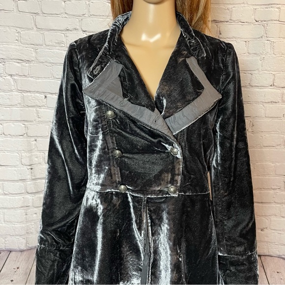 NWT New $228 Free People Velvet Faye Ebony Jacket Size XS - Picture 12 of 14